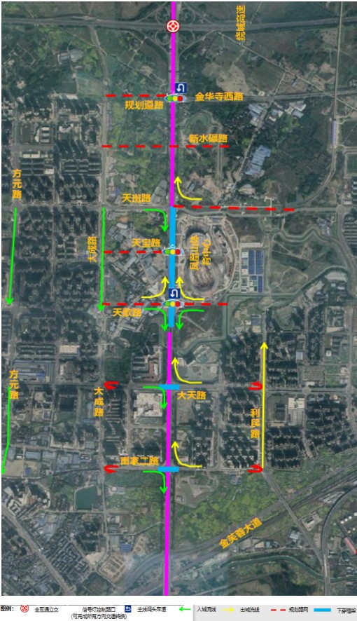 天府大道北延線三環路至新水碾路段交通將有優化調整8.jpg